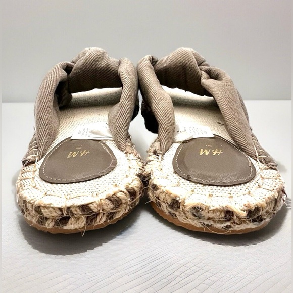 H&M Women’s Espadrilles Knotted Espadrille Slip On Sandals - Picture 6 of 8